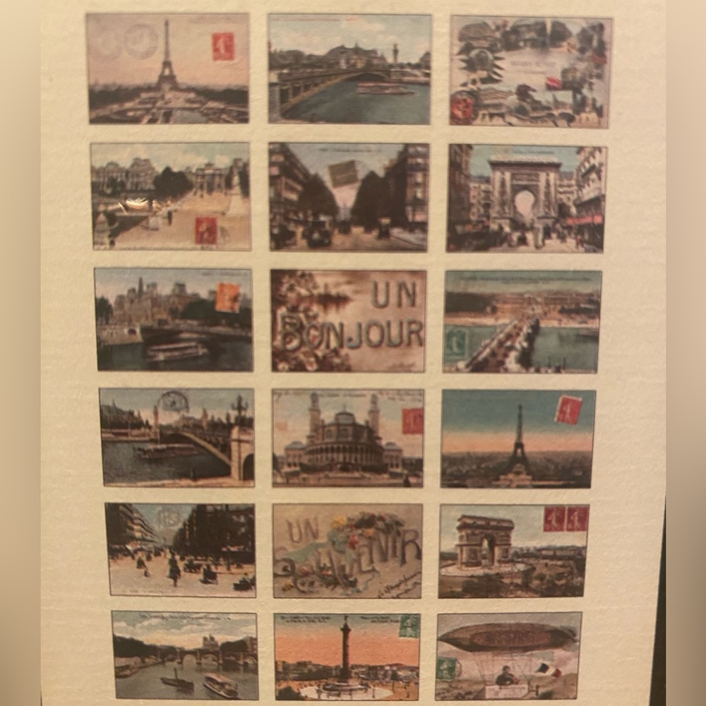 NIB Collection of 18 Vintage Paris Postcards in a tin - Picture 3 of 4